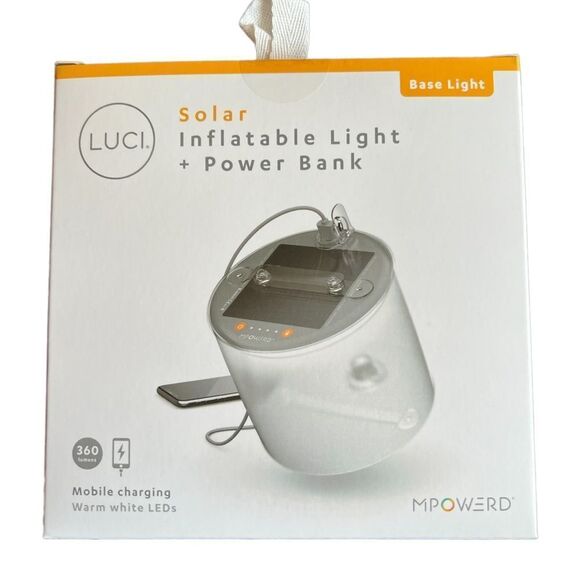 MPOWERD Luci Base: All-in-One Solar Inflatable Light + Phone Charger - Picture 1 of 17